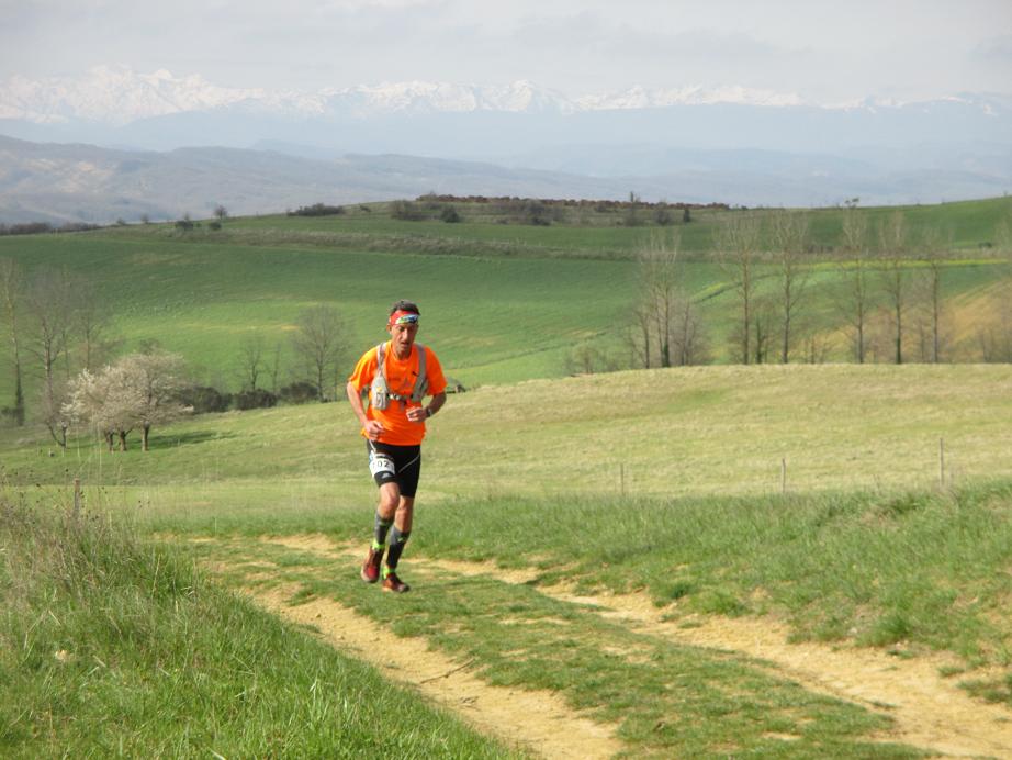 Trail Terre Solidaire à Roumengoux (Ariège), le 8 avril 2018