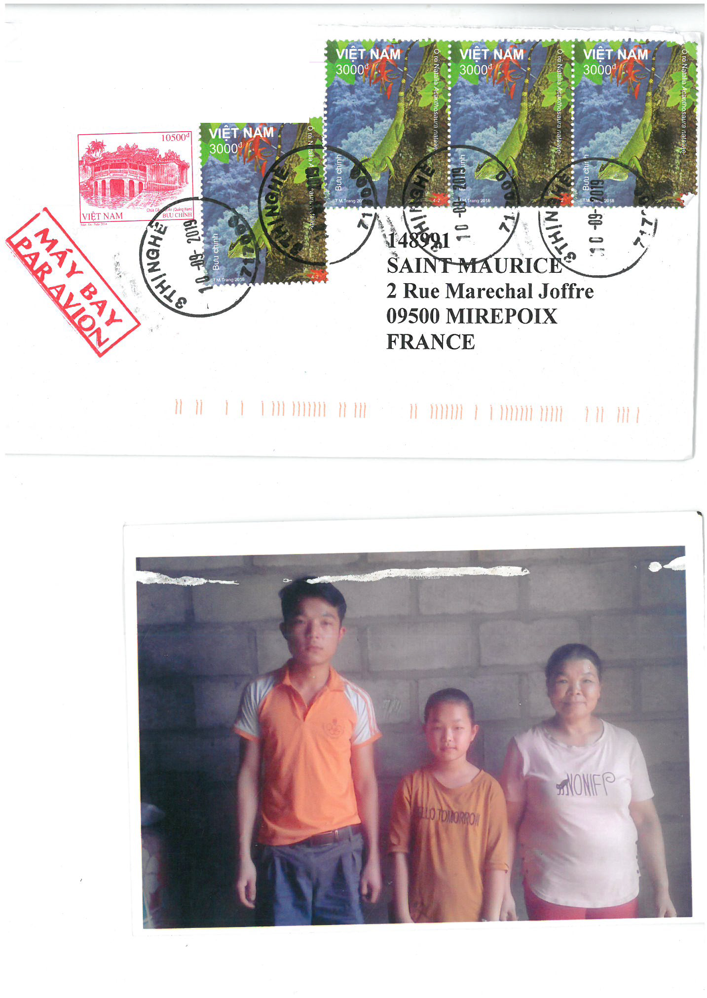 lettre d’Anh Thu Septembre 2019