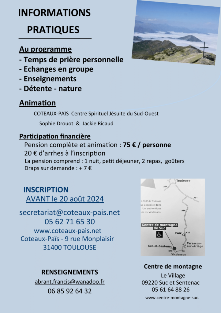 Annonce_Halte spirituelle Ariège 31août-1sept 2024